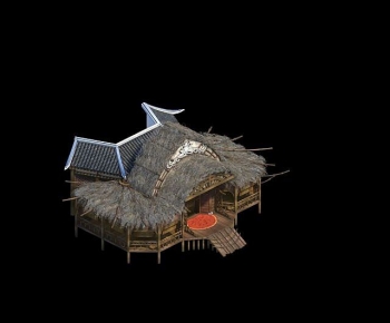 New Chinese Style Building Appearance-ID:465341098