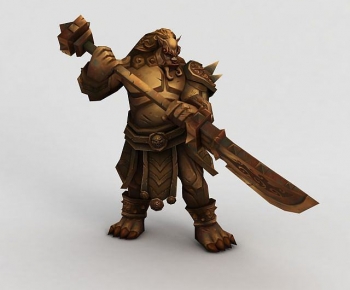 现代魔兽世界游戏角色模型-ID:315246113