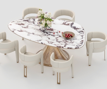 Modern Dining Table And Chairs-ID:894967084