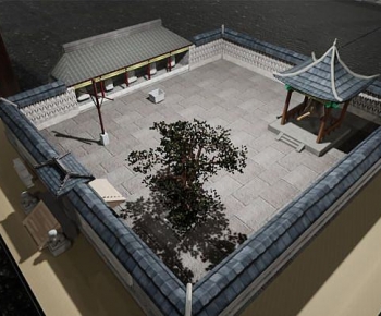 New Chinese Style Religious Architecture-ID:596102955