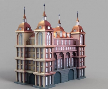 European Style Building Appearance-ID:210799934