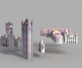 European Style Cartoon House-ID:186640987