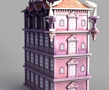European Style Cartoon House-ID:229178914