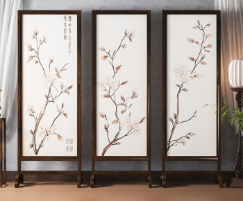 New Chinese Style Wooden Screen Partition-ID:523737919