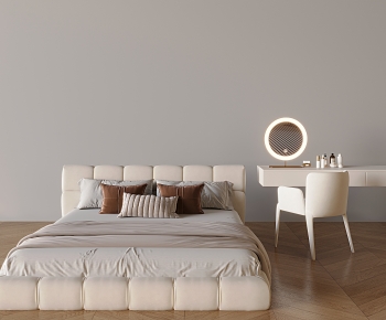 Modern Double Bed-ID:738883021