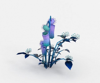 Modern Flowers And Grass-ID:477860079