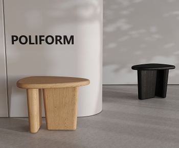 poliform现代实木边几组合-ID:522584926