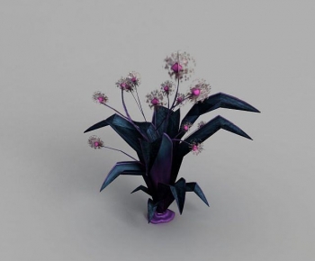 Modern Flowers And Grass-ID:116989663