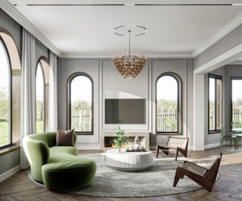 French Style A Living Room-ID:752289066