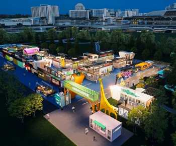Modern Commercial Street-ID:872585067
