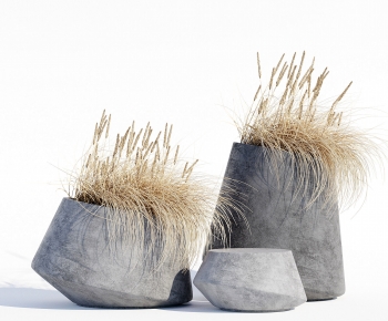 Modern Potted Green Plant-ID:118429797