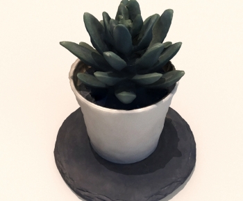 Modern Potted Green Plant-ID:459510099