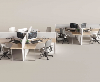Modern Office Desk And Chair-ID:608158116