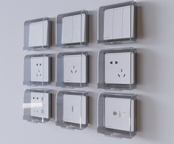 Modern Socket Panel-ID:741275075
