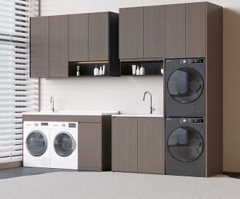 Modern Laundry Cabinet-ID:474073899