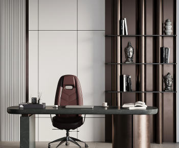 Modern Office Desk And Chair-ID:868849992