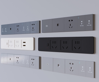 Modern Socket Panel-ID:194039117