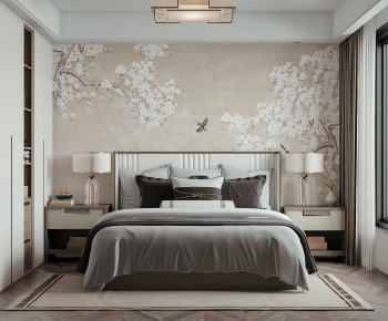 New Chinese Style Bedroom-ID:888972041
