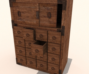 Chinese Style Side Cabinet-ID:499526989