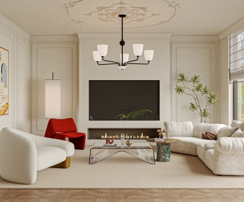 French Style A Living Room-ID:937310932