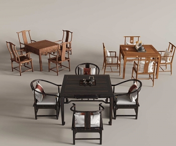 New Chinese Style Dining Table And Chairs-ID:892328024