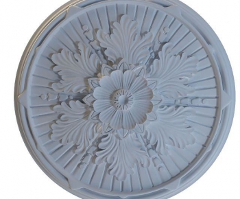 European Style Plaster Carved Top Plate-ID:927829742
