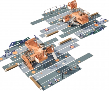 Modern Park Landscape-ID:385421047