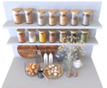 Modern Seasoning Jar-ID:555046084