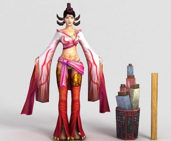 现代游戏人物角色妙手裁缝模型-ID:691948897