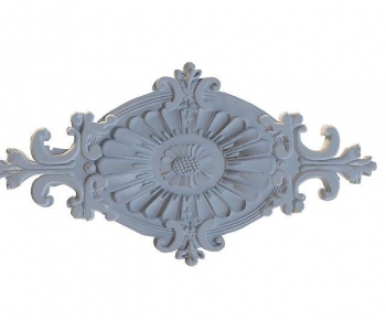 European Style Plaster Carved Top Plate-ID:126117944