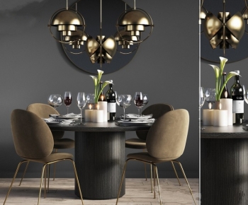 Modern Dining Table And Chairs-ID:709687952