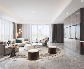 Modern A Living Room-ID:876590978