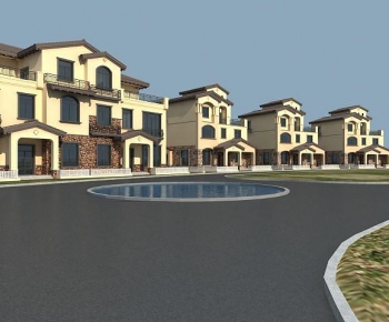 Simple European Style Townhouse-ID:736917976
