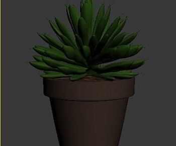 Modern Potted Green Plant-ID:158880957