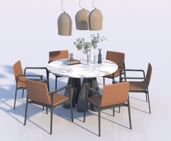 Modern Dining Table And Chairs-ID:551701075