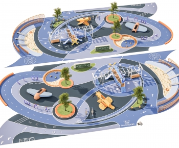 Modern Park Landscape-ID:854918969