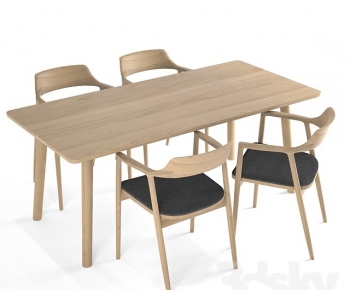 Nordic Style Dining Table And Chairs-ID:717359073
