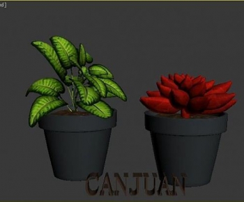 Modern Potted Green Plant-ID:403685095