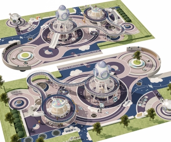 Modern Park Landscape-ID:285870087