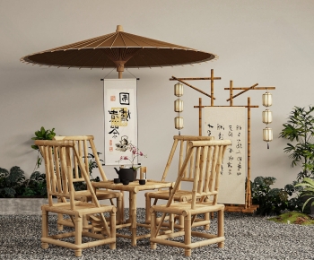 New Chinese Style Outdoor Tables And Chairs-ID:259105926