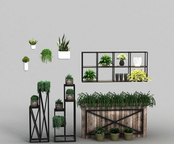 Modern Potted Green Plant-ID:514159289