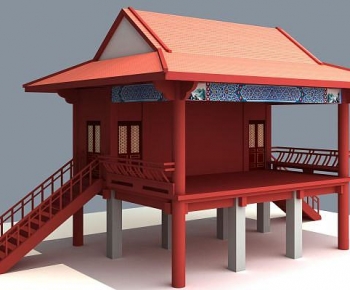 New Chinese Style Ancient Architectural Buildings-ID:121884114