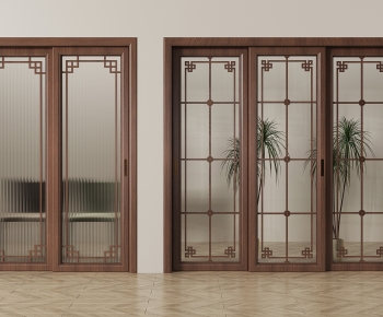 New Chinese Style Sliding Door-ID:124880087