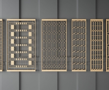 Modern Metal Screen Partition-ID:790313015