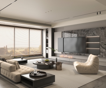 Modern A Living Room-ID:684624911