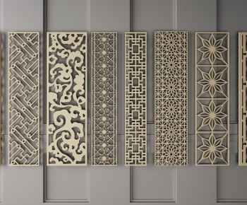 New Chinese Style Metal Screen Partition-ID:364686972