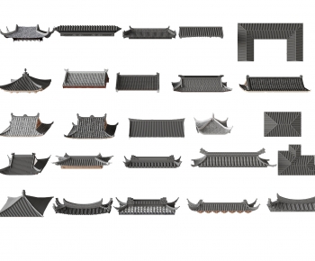 Chinese Style Building Component-ID:237545977