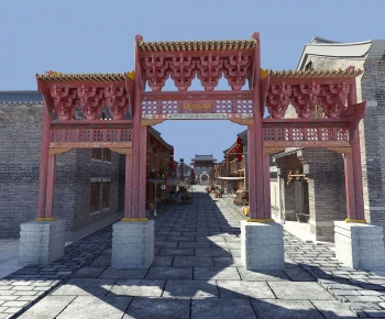 Chinese Style Facade Element-ID:241906886