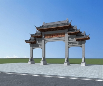 Chinese Style Facade Element-ID:447359117