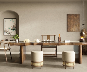 New Chinese Style Tea Tables And Chairs-ID:577130357